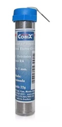 Tubo Solda Estanho 1mm 63x37 1.0mm C/ Fluxo - Cobix