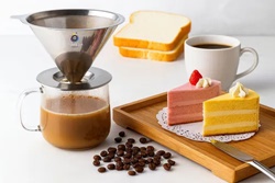 Coador Nacional De Café Modelo 103 Filtro Permanente Em Aço Inox
