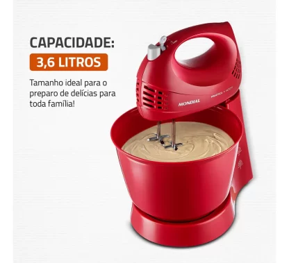 Batedeira Power Prática Mondial, 400W - B-44-R - Imagem 4