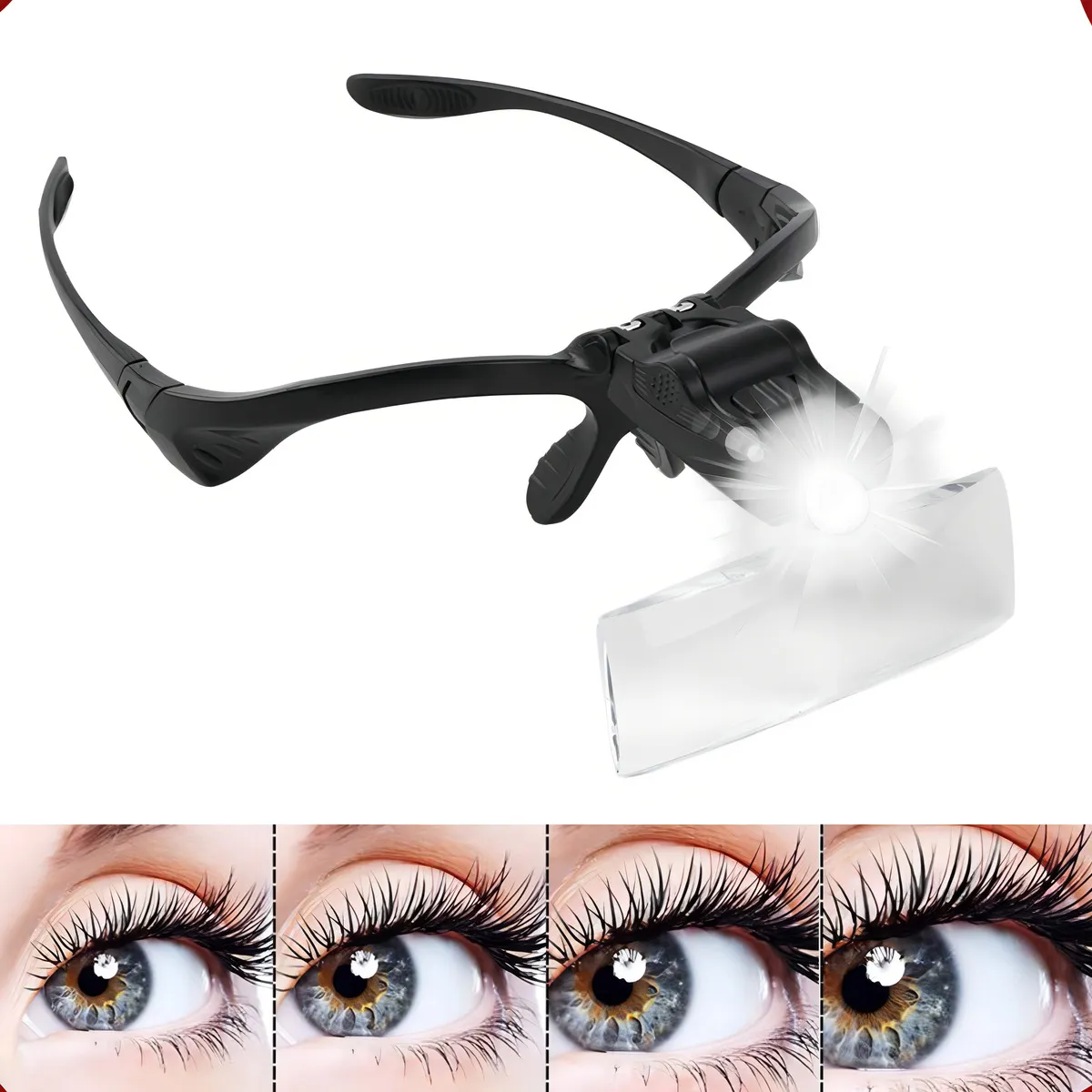 Lupa De Cabeça Thevisionaries Óculos Profissional Com Luz Led 5 Lentes De Aumento - Imagem 2