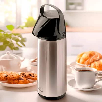 Invicta Garrafa térmica Airpot Inox Slim de vidro 1.8L - Imagem 2