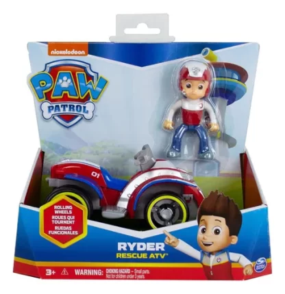 Patrulha Canina Boneco Brinquedo Veiculo Solido Ryder - Imagem 7