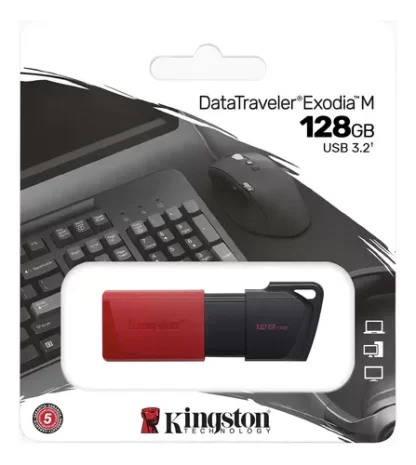Pendrive 128gb Kingston Datatraveler Exodia M 128gb Dtxm - Imagem 2