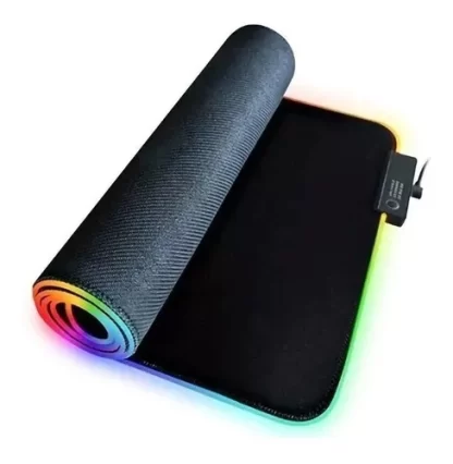 Mouse Pad gamer Exbom MP-LED3080 de emborrachado Liso grande 30cm x 80cm x 4mm preto - Imagem 2