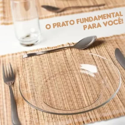 Kit Jogo De Pratos Liso Fundo 12 Unidades Restaurante Buffet - Imagem 2