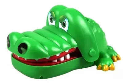 Jogo Jacaré Morde Dedo Crocodilo Dentista 10x17x14cm Verde Polibrinq - Imagem 8