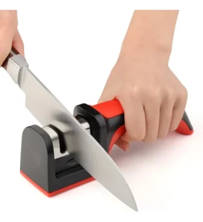 Afiador Amolador De Facas 3 Opções Profissional Moderna Mix indispensável para sua cozinha - Imagem 3