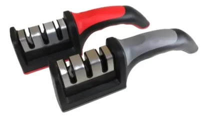 Afiador Amolador De Facas 3 Opções Profissional Moderna Mix indispensável para sua cozinha - Imagem 4