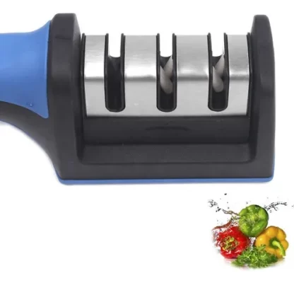 Afiador Amolador De Facas 3 Opções Profissional Moderna Mix indispensável para sua cozinha - Imagem 5