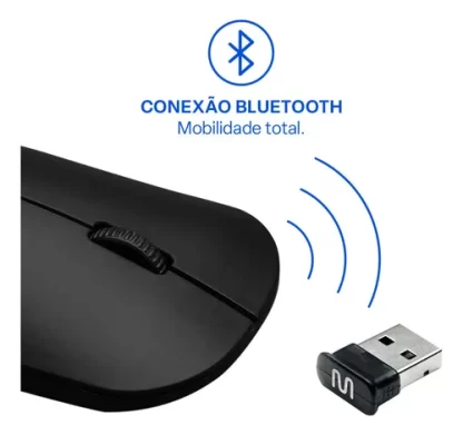 Mouse Slim Sem Fio Wireless Multilaser 1200dpi Mo307 - Imagem 4