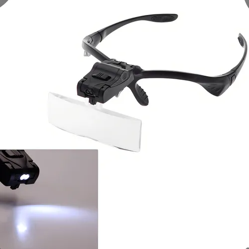Lupa De Cabeça Thevisionaries Óculos Profissional Com Luz Led 5 Lentes De Aumento - Imagem 4