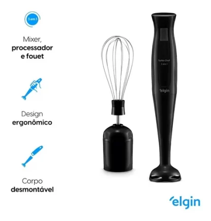 Mixer Turbo Chef 3 Em 1 200w Triturador E Fuet Elgin - Imagem 7