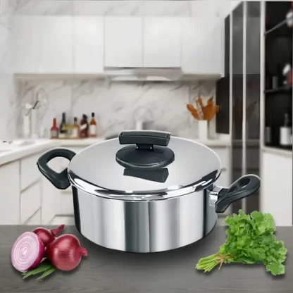 Jogo 5 Panelas Aluminio Polido Grandes E Grossas Cor Prateado - Imagem 4