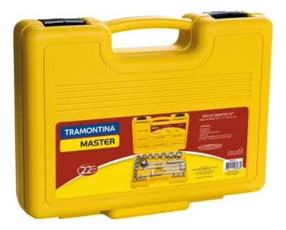 Jogo de Soquetes Sextavados Encaixe 1/2" 22 Peças Tramontina - Imagem 8