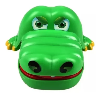 Jogo Jacaré Morde Dedo Crocodilo Dentista 10x17x14cm Verde Polibrinq - Imagem 12