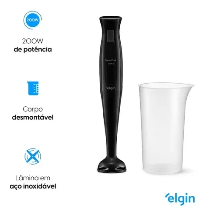 Mixer Turbo Chef 3 Em 1 200w Triturador E Fuet Elgin - Imagem 9