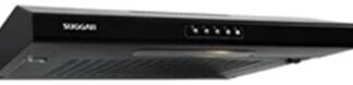 Depurador De Ar Slim 60 Cm Preto Com Manta Suggar Com potência de 130W e 3 velocidades