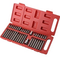 Jogo De Ferramentas 40 Pçs Bit Torx Allen Multidentado Crv