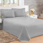 Kit Cobre Leito Veneza Casal Padrão Cama Box Varias Cores