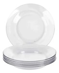 Kit Jogo De Pratos Liso Fundo 12 Unidades Restaurante Buffet