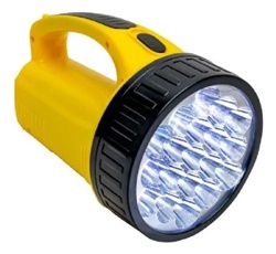 Lanterna 19 Leds Potente Alto Alcance Bivolt Recarregável Cor Da Lanterna Amarelo luz branca