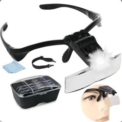 Lupa De Cabeça Thevisionaries Óculos Profissional Com Luz Led 5 Lentes De Aumento