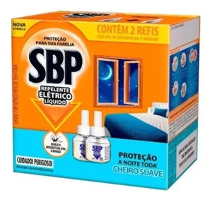 Repelente Líquido Elétrico SBP Caixa 2 Unidades 35ml Cada Refil