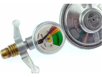 Medidor Regulador De Gas Visor Manômetro E Mangueira 1,20mts - Imagem 2