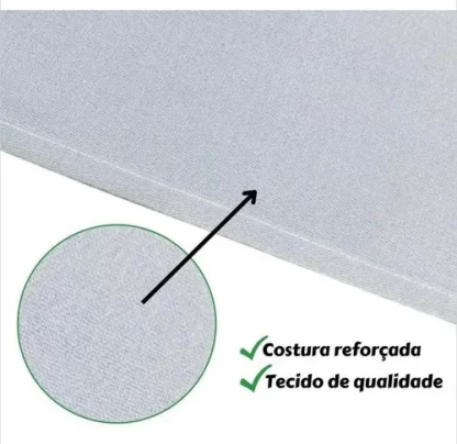 Kit 10 Pano De Prato Liso Branco Cozinha Pintar H Carvalho - Imagem 6