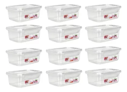 Pote com Trava Vasilha Erca Plast Micro e Freezer 750ml Reutilizável - Imagem 3