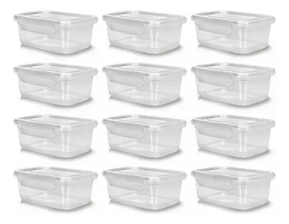 Pote com Trava Vasilha Erca Plast Micro e Freezer 750ml Reutilizável - Imagem 4