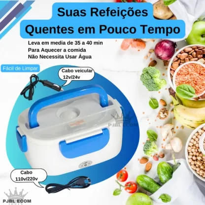 Marmita Elétrica Bivolt 12v/24v E 110v/220v + Bolsa Térmica - Imagem 7