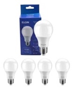 Kit 05 Lâmpadas Bulbo Led Elgin A60 15w 6500k Branco Cor da luz