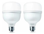 Kit 2 Lâmpadas Super Bulbo Alta Potência Led 50w 6500k Elgin
